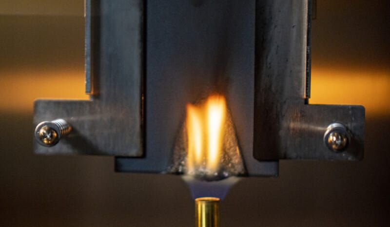 Carbon Fiber FR Flame Test